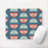 Mod-Muscheln blau Mousepad (Mit Mouse)