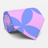 Mod-Muster aus dem Mittelalter in Pink und Periwin Krawatte (Gerollt)