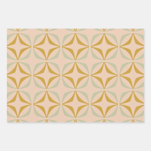 Mod-Muster des Mittelalters in Pastellfarben Geschenkpapier Set (Vorderseite 2)