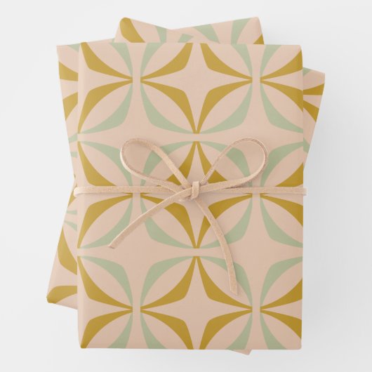 Mod-Muster des Mittelalters in Pastellfarben Geschenkpapier Set (Beispiel)