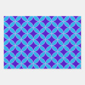 Mod-Muster Mitte des Jahrhunderts in lebendigem Co Geschenkpapier Set (Vorderseite 2)