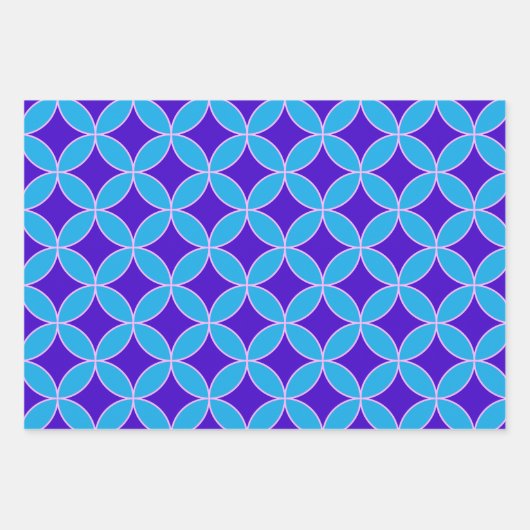 Mod-Muster Mitte des Jahrhunderts in lebendigem Co Geschenkpapier Set (Vorderseite 2)