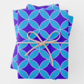 Mod-Muster Mitte des Jahrhunderts in lebendigem Co Geschenkpapier Set (Beispiel)