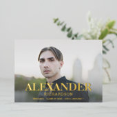 Mod Name Foto Graduation Party Folieneinladung (Stehend vorne)