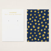 Mod Navy Blue Gold Circles erhalten Grafikkarten (Vorne & Hinten)