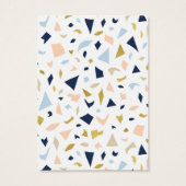 Mod Navy Peach Gold Terrazzo Earring Display Cards (Rückseite)