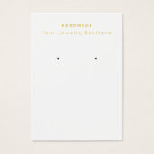 Mod Navy Peach Gold Terrazzo Earring Display Cards (Vorderseite)