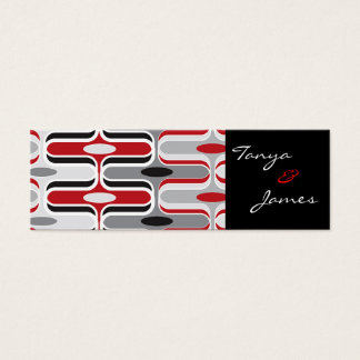 Mod Ogee Gastgeschenk Hochzeit-Tags in Rot und Sch