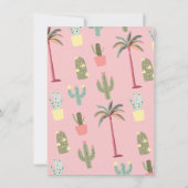 Mod Palm Springs Mitte des Jahrhunderts Wedding Si Einladung (Rückseite)