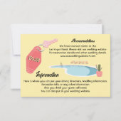 Mod Palm Springs Unterkunftskarte Einladung (Vorderseite)