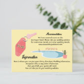 Mod Palm Springs Unterkunftskarte Einladung (Stehend Vorderseite)