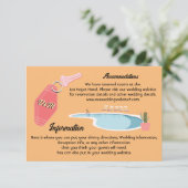 Mod Palm Springs Unterkunftskarte Einladung (Stehend Vorderseite)