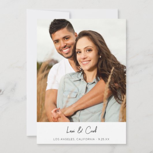 MOD Para Foto Save the Date vertikal Einladung (Vorderseite)