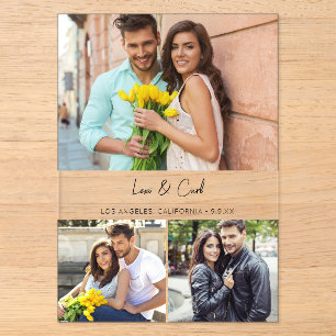 MOD Para Photo Trio H Save the Date Acryleinladungen
