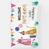 Mod Party Animals Kindergeburtstagsparty Banner (Vertikal)