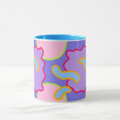 Mod Pastelblasen und Blobs Tasse (Zentrum)