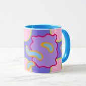 Mod Pastelblasen und Blobs Tasse (VorderseiteRechts)