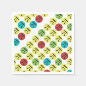 Mod Pi - Happy Pi Day Party liefert Papier Napkins Serviette (Vorderseite)