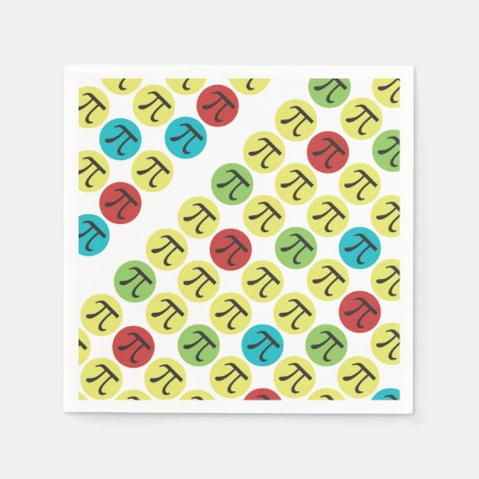 Mod Pi - Happy Pi Day Party liefert Papier Napkins Serviette (Vorderseite)