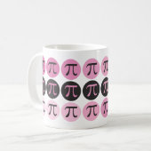 Mod Pi - Rosa Pi-Geschenktasse Kaffeetasse (Vorderseite Links)