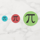 Mod Pi Symbols farbenfrohe Mathe Themed Confetti Konfetti (Vorderseiten)