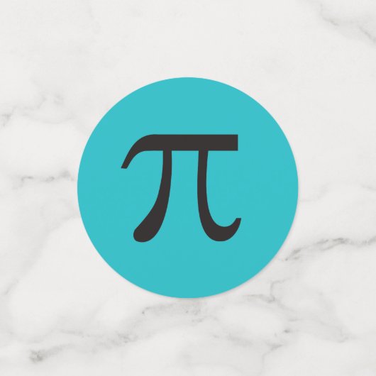 Mod Pi Symbols farbenfrohe Mathe Themed Confetti Konfetti (Klein Vorderseite)