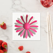 MOD PINK Blume Button - Blumenfrühlingssommergarte Serviette (Beispiel)
