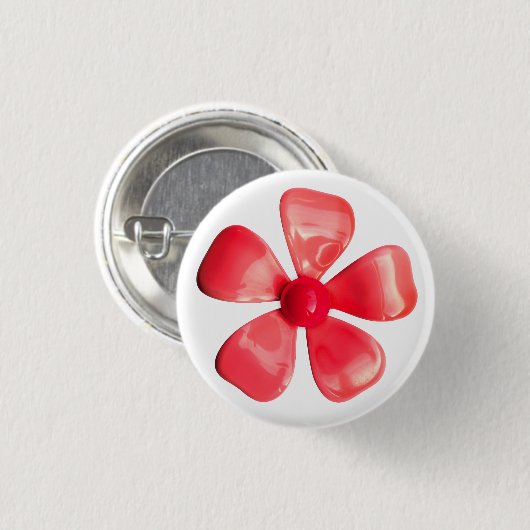 MOD PINK Blume Button - Bouquet Spring Summer Gard (Vorne & Hinten)