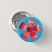 MOD PINK Blume Button - Bouquet Spring Summer Gard (Vorne & Hinten)
