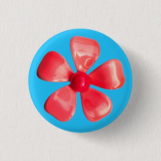 MOD PINK Blume Button - Bouquet Spring Summer Gard (Vorderseite)