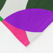 Mod Pink Plus Muster Fleece Blankon mit Monogramm (Ecke)