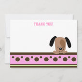 Mod Pink Puppy Theme Flat Danke, dass ihr Notizen (Vorderseite)