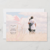 MOD PINK TULIP WEDD SPEICHERN DAS DATUM EINLADUNG (Vorderseite)