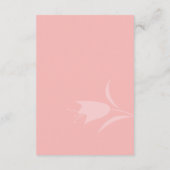 MOD PINK TULIP WEDDING BEGLEITKARTE (Rückseite)