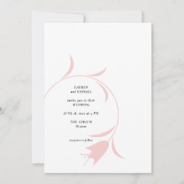 MOD PINK TULIP WEDDING EINLADUNG