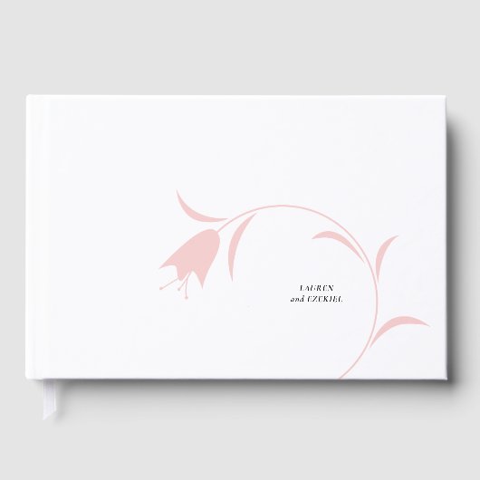 MOD PINK TULIP WEDDING GÄSTEBUCH (Vorderseite)