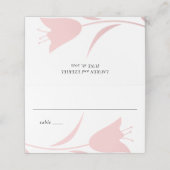 MOD PINK TULIP WEDDING PLATZKARTE (Außenseite Aufgefaltet)