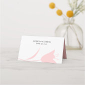 MOD PINK TULIP WEDDING PLATZKARTE (Rückseite)