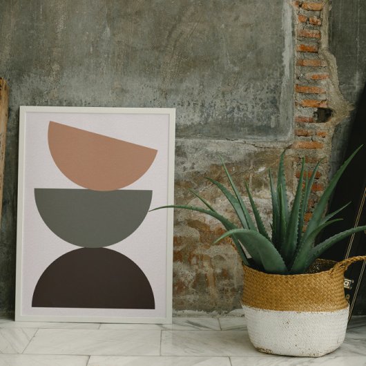 Mod Pod, Earth Tone Wall Art Poster