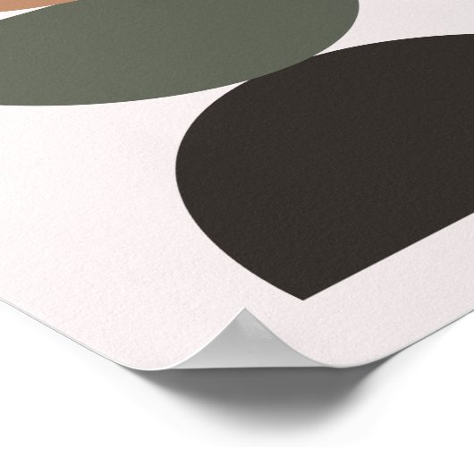 Mod Pod, Earth Tone Wall Art Poster (Ecke)