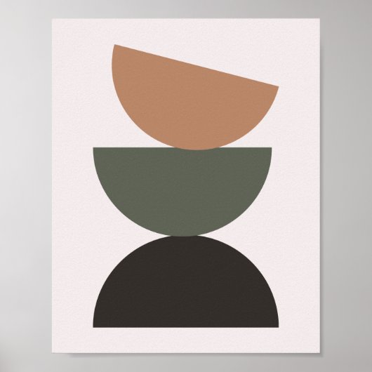Mod Pod, Earth Tone Wall Art Poster (Vorne)