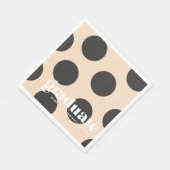 Mod Polka Dot Graduation Party Napkins Serviette (Ecke)