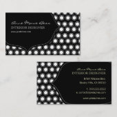 Mod Polka Dots Chocolate Visitenkarten Visitenkarte (Vorne/Hinten)