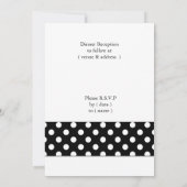 Mod polka dots gerbera daisy einladung (Rückseite)