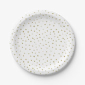 Mod Polka Dots Musterpapierplatte Pappteller (Vorderseite)