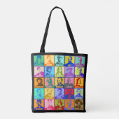 Mod Pop Art Artists Tasche (Rückseite)