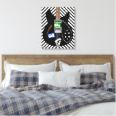 Mod Pop Art Gitarre Leinwanddruck (Insitu (Schlafzimmer))