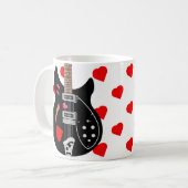 Mod Pop Art Liebe Herzlich Willkommen Kaffeetasse (Vorderseite Links)