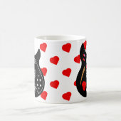 Mod Pop Art Liebe Herzlich Willkommen Kaffeetasse (Mittel)