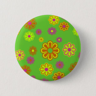 Mod Pop Blume Groovy Button